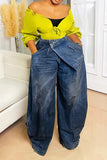Women’s Washed Denim Jean Pant