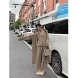 Three Piece Set - European British Style Long Sweater