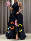 Sleeveless Cutout A-Line Maxi Dress