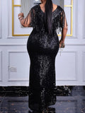 intage-Inspired Glam Evening Gown