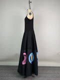 Sleeveless Cutout A-Line Maxi Dress