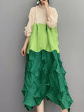 Handmade Scrunch Pleated Stretch Dress for Women