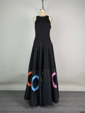 Sleeveless Cutout A-Line Maxi Dress