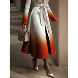 Women’s Ombre A-Line Coat| Stylish & Warm