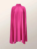 Bright Turtleneck Midi Dress for Evening Party