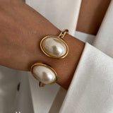 Chunky Gold Spring Bangles| Heavy Metal Bracelet Set
