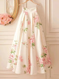 Floral Printed Patchwork Dress