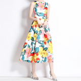 Vestidos Floral Printed Midi Dress