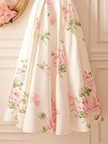 Floral Printed Patchwork Dress