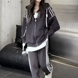 Women’s Striped Sports Two-Piece Set