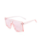 Oversized Punk Leopard Rectangle Sunglasses