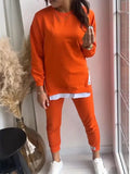 Two Piece Set - Sweatshirt and Pencil Pant
