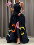 Sleeveless Cutout A-Line Maxi Dress