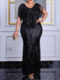 intage-Inspired Glam Evening Gown