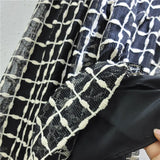 Mesh Hollow Hook Flower Grid Design Skirt