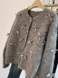 Grey Bow Sweater