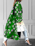 Mod Girl Ombre Double Breasted A-Line Coat