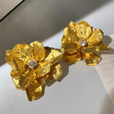 Large Flower Earrings| Bold Statement Floral Design