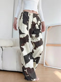 Y2K Cow Print Baggy Jeans – Streetwear