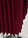 Elegant Pleated Batwing Dress for Women