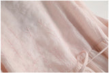 Elegant Cotton Linen Mid-Calf Dress