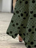 High Waisted Elastic Loose Polka-Dot Pants