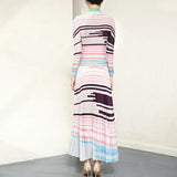 Miyake Laurel High-End Pleated Stretch Dress