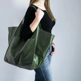 Retro Handmade Big Tote Bag