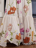 Modigirl Floral Sleeveless Maxi Dress| Elegant Boho Style