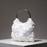 Rose Flower Hand Bag| Elegant Floral Purse for Women