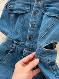 Vintage Denim Maxi Dress