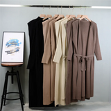 2-Piece Knitted Coat & Sleeveless Dress Set