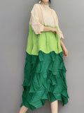 Handmade Scrunch Pleated Stretch Dress for Women