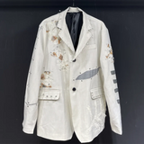 Trendy Patch Detail Casual Blazer
