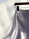 Satin/ Tulle High Waist Skirt