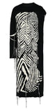 Striped Knit Tassel Dress