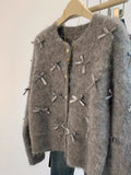 Grey Bow Sweater