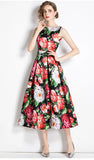 Vestidos Floral Printed Midi Dress