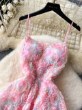 3D Flower Applique Dress