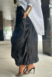 Plus Size Elastic Waist Ruched Drawstring Cargo Pants