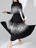 Lanrem Striped Pleated Two-Piece Set