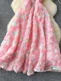 3D Flower Applique Dress