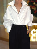 Solid Color Long Sleeve Cotton Top