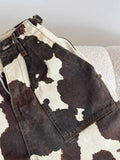 Y2K Cow Print Baggy Jeans – Streetwear