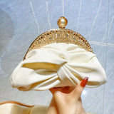 Luxurious Twisted Knot Rhinestone Embellished Clutch