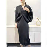 V-Neck Batwing Sleeve Stretch Dress for Women