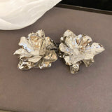 Large Flower Earrings| Bold Statement Floral Design