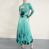 Miyake Laurel Pleated Two-Piece Set