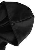 Letter Print Drawstring Hooded Dress for Women