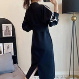 Plus Size Jersey Fall Athleisure Dress with Pockets